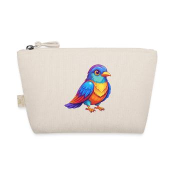 Cuckoo Colorful Kawaii Cartoon Character Clipart - Organic Pouch - nature - Front