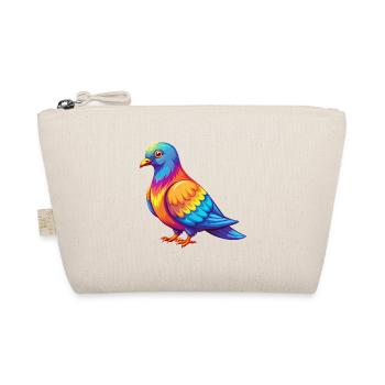 Dove Colorful Kawaii Cartoon Character Clipart - Organic Pouch - nature - Front