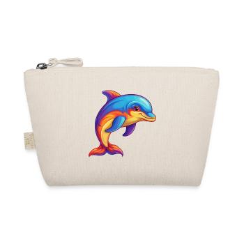 Delfin Bunte Kawaii Cartoon Figur Clipart - Bio-Täschchen - Natur - Vorne