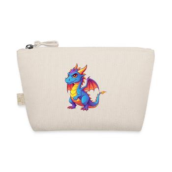 Dragon Colorful Kawaii Cartoon Character Clipart - Organic Pouch - nature - Front