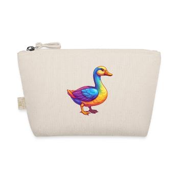 Goose Colorful Kawaii Cartoon Character Clipart - Organic Pouch - nature - Front