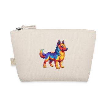 chien coloré kawaii dessin animé personnage clipart - Trousse biologique - nature - Devant