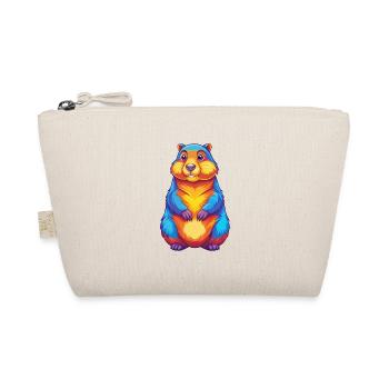 Groundhog Colorful Kawaii Cartoon Character Animal - Organic Pouch - nature - Front