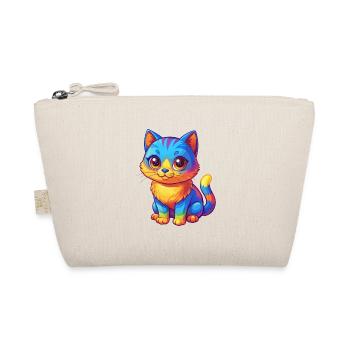 Cat Colorful Kawaii Cartoon Character Clipart - Organic Pouch - nature - Front