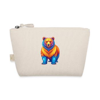 Bear Colorful Kawaii Cartoon Character Clipart - Organic Pouch - nature - Front