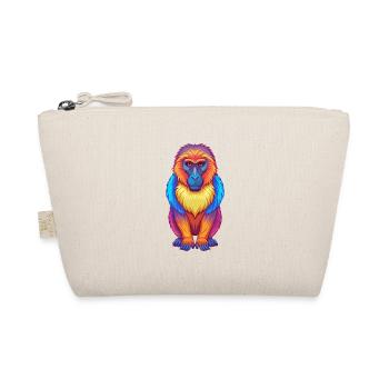 Baboon Colorful Kawaii Cartoon Character Clipart - Organic Pouch - nature - Front