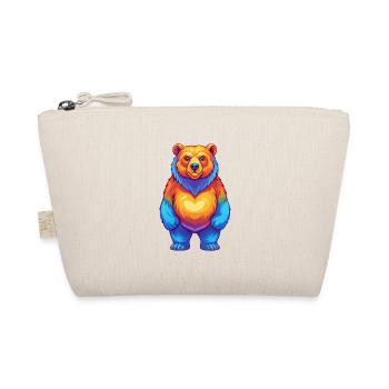 Bear Colorful Kawaii Cartoon Character Clipart - Organic Pouch - nature - Front