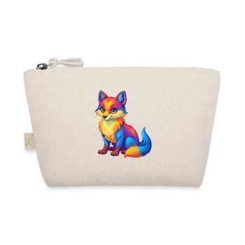 Renard arctique Personnage de dessin animé kawaii coloré - Trousse biologique - nature - Devant