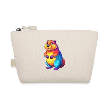 Castor coloré Kawaii Dessin animé Personnage Clipart - Trousse biologique - nature - Devant