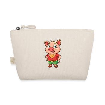 Cochon Mignon Personnage De Dessin Animé Kawaii Clipart - Trousse biologique - nature - Devant