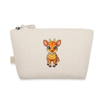 Okapi Cute Cartoon Character Kawaii Clipart - Organic Pouch - nature - Front