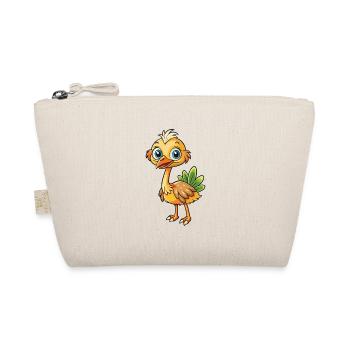 Ostrich Cute Cartoon Character Kawaii Clipart - Organic Pouch - nature - Front