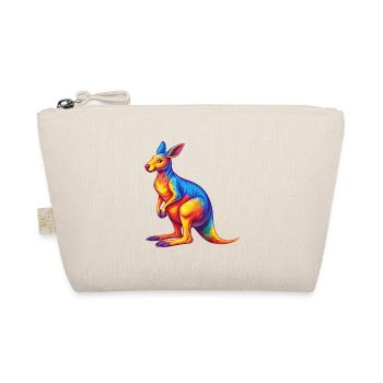 Kangaroo Colorful Kawaii Cartoon Character Clipart - Organic Pouch - nature - Front
