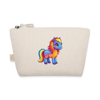 Pony Bunte Kawaii Cartoon Figur Clipart - Bio-Täschchen - Natur - Vorne