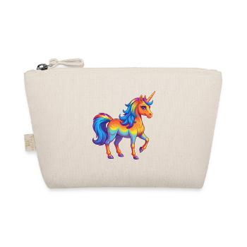 Einhorn Bunte Kawaii Cartoon Figur Clipart - Bio-Täschchen - Natur - Vorne