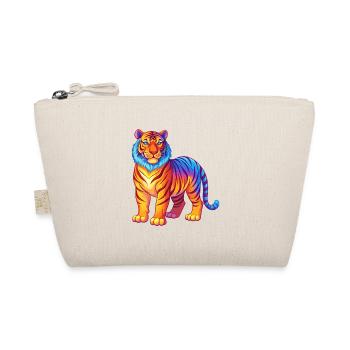 tigre coloré kawaii dessin animé personnage clipart - Trousse biologique - nature - Devant