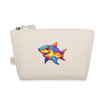 requin coloré kawaii dessin animé personnage clipart - Trousse biologique - nature - Devant