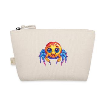 Spinne Bunte Kawaii Cartoon Figur Clipart - Bio-Täschchen - Natur - Vorne