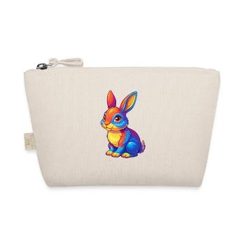 Rabbit Colorful Kawaii Cartoon Character Clipart - Organic Pouch - nature - Front