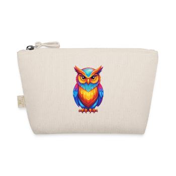 Owl Colorful Kawaii Cartoon Character Clipart - Organic Pouch - nature - Front