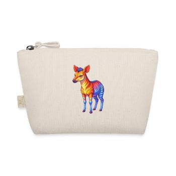 Okapi Colorful Kawaii Cartoon Character Clipart - Organic Pouch - nature - Front