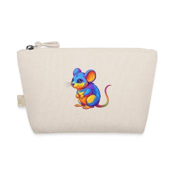 mouse Colorful Kawaii Cartoon Character Clipart - Organic Pouch - nature - Front