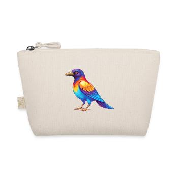 Magpie Colorful Kawaii Cartoon Character Clipart - Organic Pouch - nature - Front