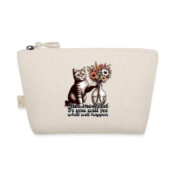 BKH British Shorthair Cat Vase Topple Over Gift - Organic Pouch - nature - Front