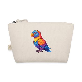 Dusky Lory coloré Kawaii dessin animé personnage oiseau - Trousse biologique - nature - Devant