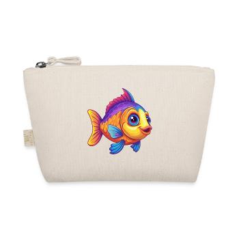 Korallenriff Fisch Bunt Kawaii Karikatur Meerestier - Bio-Täschchen - Natur - Vorne