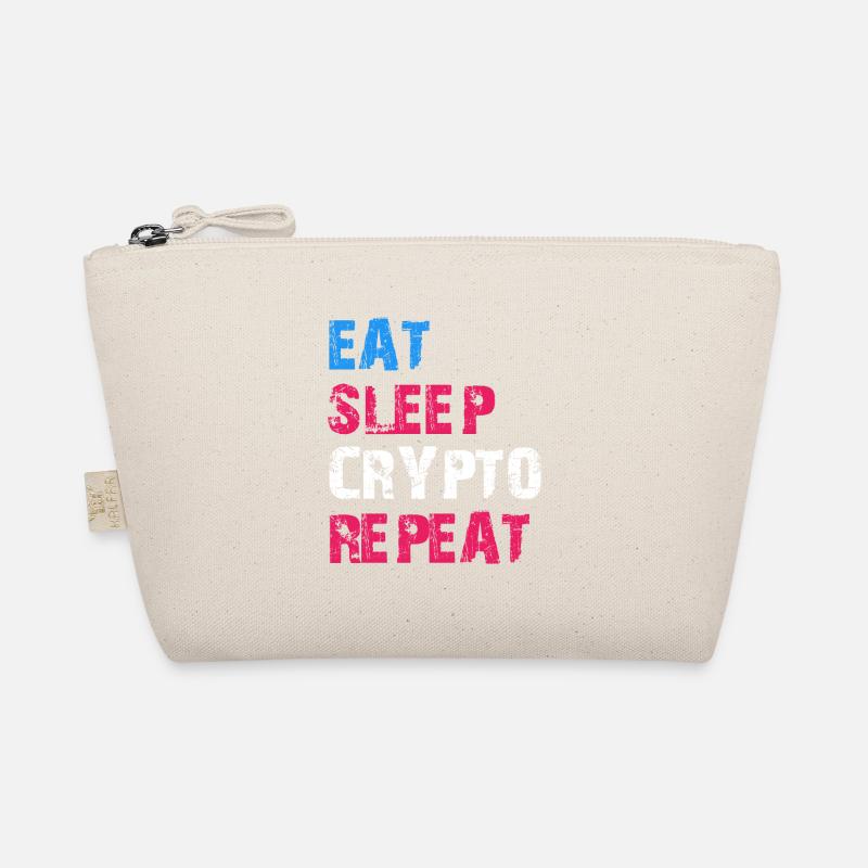 EAT SLEEP CRYPTO REPEAT Bio-Täschchen