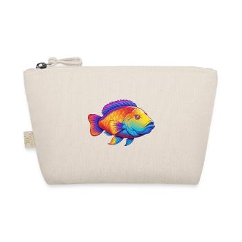 Napoleon Wrasse Colorful Kawaii Cartoon Sea Animal - Organic Pouch - nature - Front