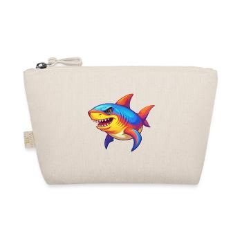 requin coloré kawaii dessin animé animal marin - Trousse biologique - nature - Devant