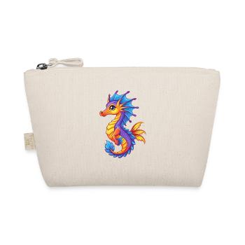 Leafy Sea Dragon Colorful Kawaii Cartoon Clipart - Organic Pouch - nature - Front