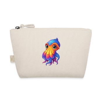 Cuttlefish Colorful Kawaii Cartoon Sea Animal - Organic Pouch - nature - Front