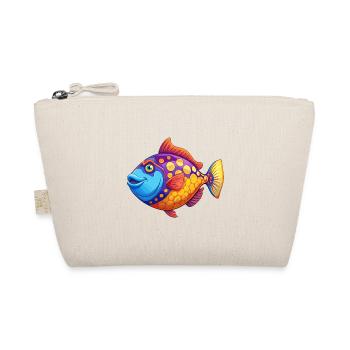 Clown Drückerfisch Bunte Kawaii Cartoon Clipart - Bio-Täschchen - Natur - Vorne
