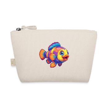 Clownfish Colorful Kawaii Cartoon Sea Animal - Organic Pouch - nature - Front