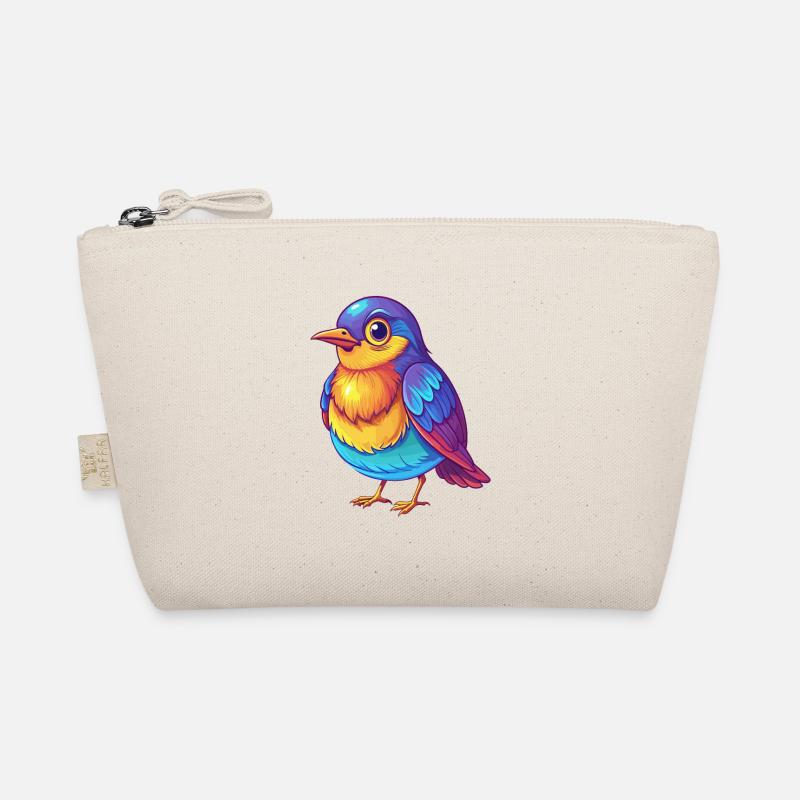 Drossel Bunte Kawaii Cartoon Figur Vogel Bio-Täschchen