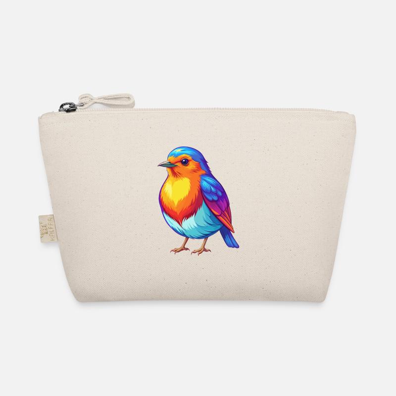 Robin Bunte Kawaii Cartoon Figur Vogel - Bio-Täschchen - Natur