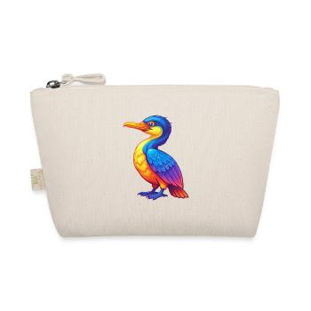 Kormoran Bunt Kawaii Cartoon Figur Vogel - Bio-Täschchen - Natur - Vorne