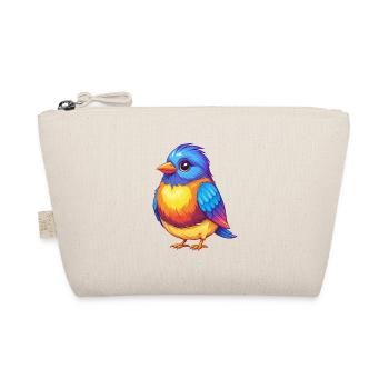 Finch coloré Kawaii dessin animé personnage oiseau - Trousse biologique - nature - Devant