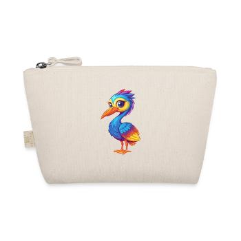 grue coloré kawaii dessin animé personnage oiseau - Trousse biologique - nature - Devant
