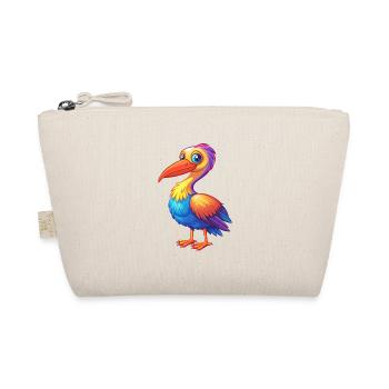 Storch Bunte Kawaii Cartoon Figur Vogel - Bio-Täschchen - Natur - Vorne