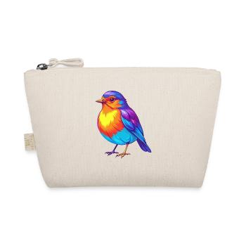 Amerikanischer Robin Bunte Kawaii Zeichentrickfigur - Bio-Täschchen - Natur - Vorne
