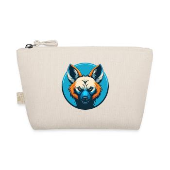 Aardwolf Cute Kawaii Cartoon Animal Pet Logo - Organic Pouch - nature - Front