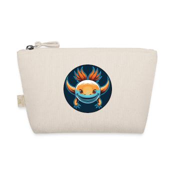 Axolotl mignon drôle Kawaii dessin animé animal animal de compagnie logo - Trousse biologique - nature - Devant