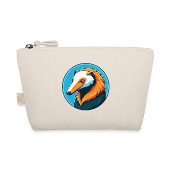 Anteater Cute Kawaii Cartoon Animal Pet Logo - Organic Pouch - nature - Front