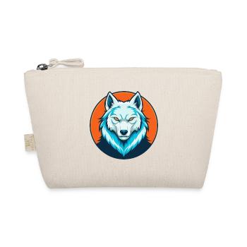 Arctic Wolf Niedliches Kawaii Cartoon Tier Haustier Logo - Bio-Täschchen - Natur - Vorne