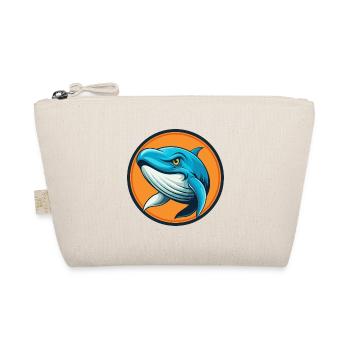 Blauwal Niedliches Kawaii Cartoon Tier Haustier Logo - Bio-Täschchen - Natur - Vorne