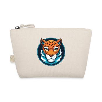 Amur Leopard Cute Kawaii Cartoon Animal Pet Logo - Organic Pouch - nature - Front